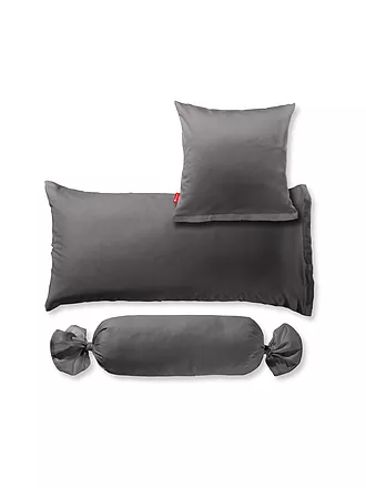 FLEURESSE | Satin Nackenrollenbezug Royal Uni 15x40cm Anthrazit | 
